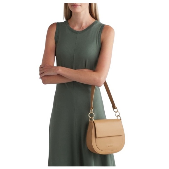 New W/Tags Ted Baker Darcell Leather Saddle Bag in Light Brown - Picture 7 of 16